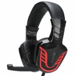 HEADPHONE GAMING XTRIKE ME HP-310 STEREO - MICROFONO OMNIDIRECCIONAL – 2 * JACK 3.5mm - CABLE 1.8MTRS (BLACK-RED) - GARANTIA 1 AÑO