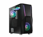 CASE ALTEK GAMING H11 UBS 2.0/1 USB 3.0/4 VENTILADORES/TAPA TRANSPARENTE VIDRIO/SIN FUENTE/GARANTIA DE 6 MESES - Imagen 4