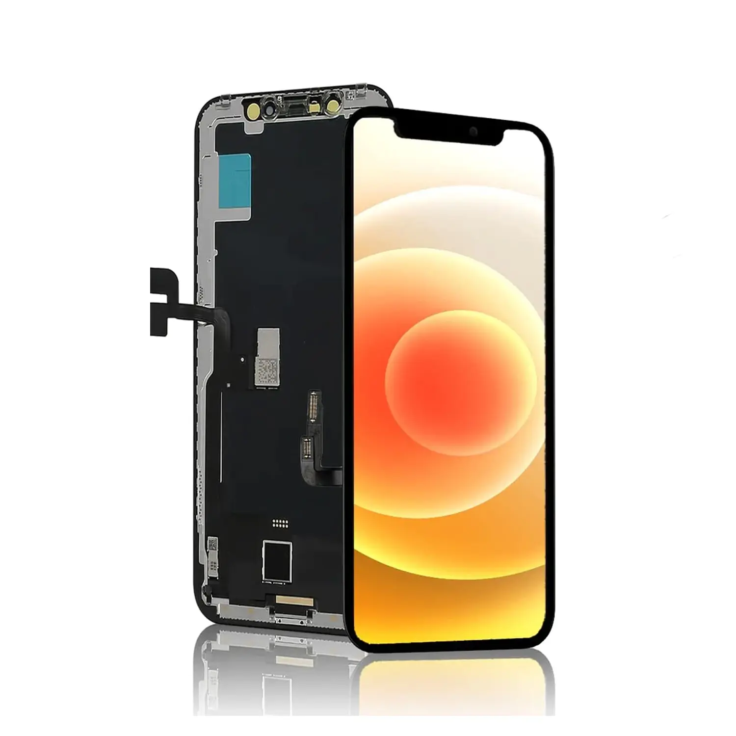 alt="Pantalla Incell negra iPhone 12/12 Pro"