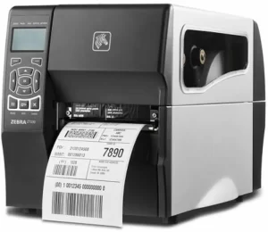 TT Printer ZT230; 203 dpi, US Cord, Serial, USB, Cutter with Catch Tray ZEB-ZT23142-T21000FZ
