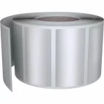 Etiquetas de 10.2 X 6.4, 2560 ET/rollo, silver, polipropileno para exteriores mod: 73012