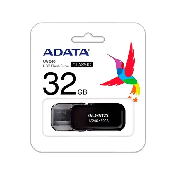 AUV240-32G-RBK-3-3-600x600 Pendrive USB ADATA AUV240 USB 2.0 32GB Negro - Imagen 1